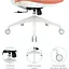 Офісне крісло OfficePro Balance OC550-W-DG-OR White/Dark Gray/Orange [148647] - мініатюра 14