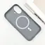 Шкіряний чохол Epik Carved with MagSafe для Apple iPhone 16, 6.1 Grey - мініатюра 4