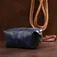 Добротная кожаная косметичка Shvigel 16401 синий - миниатюра 6