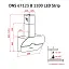 Вытяжка декоративная наклонная Perfelli DNS 67123 B 1100 BL LED Strip - миниатюра 10