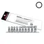 Набір головок з карданом на планці 12-гр. 3/8 10 од. 10-19 мм Toptul hoz0007618 - мініатюра 1