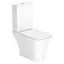 Унитаз напольный Imprese Elanta Rimless гор. выпуск, нижний подвод 3/4,5л, сиденье Duroplast Slim slow-closing white i11545, Белый - миниатюра 1