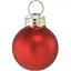 Комплект елочных шариков Chomik стеклянные 2.5 см красные 24 шт. (BOZ2126) - миниатюра 2