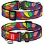 Ошейник для собак Waudog Nylon нейлоновый с QR паспортом рисунок Витраж Размер XXL - миниатюра 1