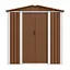 Хозблок-сарай металлический DS-02 с двускатной крышей 185х180х120 см (ВхШхГ)Коричневый - миниатюра 4