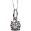 Срібна підвіска Premium з фіанітом. 3067 - мініатюра 1