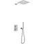 Душова система Kohlman Excelent 35 chrome з термостатом + BOX прихованого монтажу QW432HQ35, Хром - мініатюра 1