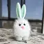 Великодній зайчик "Світлий пух" білий малий MIS LT - мініатюра 1