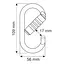 Карабін Camp Oval Pro 3Lock Silver (1060-1456) - мініатюра 2