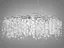 Сучасна дизайнерська кришталева люстра "Гліцинія" на 14 ламп, хром - мініатюра 1