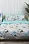 Комплект постельного белья Moon&Star полуторный евро 160х220 см наволочки 2х50х70 см Roses Green Ranforce Elite - миниатюра 2