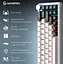 Клавиатура беспроводная игровая механическая GamePro MK-210-W Pro White-Black QLAB Orange Switches Hot-Swap - миниатюра 2
