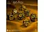 Набір кубиків Harry Potter. Hufflepuff Modern Dice Set - Black , 7 шт. (190142/2023/4/A) - мініатюра 3