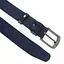 Ремінь чоловічий шкіряний HC-4088 (125 см) синій під джинси - мініатюра 3