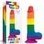Фалоімітатор LoveToy Prider Dildo 7.5" 19.5 см райдужний - мініатюра 9