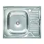 Кухонная мойка из нержавеющей стали Platinum 6050 L (0,4/120 мм) - миниатюра 1