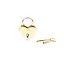 Набір BDSM замочків Liebe Seele Heart-Shaped Lock 2 шт. золотий - мініатюра 2