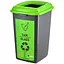 Бак сортувальний Planet для скла 50 л антрацитовий-зелений (00-00020308) - мініатюра 1