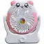 Дитячий настільний USB-вентилятор Mini Fan на акумуляторі рожевий (2628-G4) - мініатюра 1