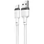 Кабель XO NB208 Liquid Silicone Data Micro Cable Білий - мініатюра 1
