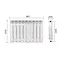 Радіатор біметалічний Thermo Alliance Bi-Vulcan PLUS 500/100 1,8 кг, Білий - мініатюра 2