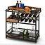 Барний візок Costway Mexico із кількома ярусами в стилі в стилі Loft - мініатюра 4