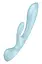 Вибратор кролик Satisfyer Triple Oh 24 см голубой - миниатюра 2