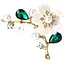 Брошь Цветок сливы зеленый - миниатюра 1
