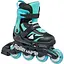 Ролики Rollerblade Microblade 36.5-40 Black/Light blue (1012-86B0751530-NK02-36.5-40) - мініатюра 1