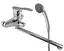 F22001 Змішувач для ванни довгий гусак Ø40 Frap 1/10 Хром - мініатюра 1