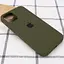 Чехол Silicone Case Full Protective AA для Apple iPhone 14 Plus 6.7 Зеленый/Dark Olive - миниатюра 3