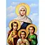 Алмазная мозаика Strateg ПРЕМИУМ Икона Веры, Надежды, Любви и их матери Софии без подрамника размером 50х65 см - миниатюра 1
