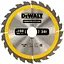 Диск пильный DeWalt Construction 190 х 30 мм 24 зуба (DT1944) - миниатюра 1