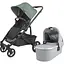 Прогулянкова коляска Uppababy Cruz V2 - GWEN + люлька Uppababy Carrycot-Stella Grey Brushed Melange Silver Frame - мініатюра 1