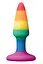 Анальна пробка Colours Pleasure Small Plug 11.5 см (райдужний) - мініатюра 1