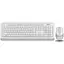 Комплект бездротовий A4tech Fstyler FG1010, White+Grey, клавіатура+миша - мініатюра 1