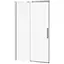 Двері розсувні для душової кабіни Cersanit Crea 1200x200 S159-007, універсальні, прозорий, хром - мініатюра 1