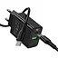 МЗП Hoco CS94A Leader PD20W+QC3.0 (1USB-A/1C) + кабель Type-C to Type-C Black - мініатюра 4