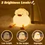 Crtivetoys Enjoy Duck Night Light для спальні, силіконова настільна лампа для дитячої кімнати з регульованою яскравістю, світлодіо - мініатюра 2