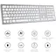 Клавіатура OfficePro SK1550 Wireless White SK1550W (128855) - мініатюра 6