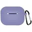 Чохол-накладка DK Apple AirPods Pro 2 | Silicone Candy Friendly з карабіном (lavender grey) - мініатюра 1