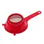 Сито дуршлаг с ручкой для процеживания и просеивания 18.5 см, Kitchette Красный 85108 - миниатюра 6