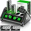 Зарядное устройство для Oivo NG-X518X Charging Dock + 4 АКБ 4800mWh для Xbox Сontrollers One/Series [128697] - миниатюра 2