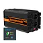 Інвертор перетворювач напруги Edecoa Spannungswandler DPM20 12-230V 2000W чистий синус (дві розетки) - мініатюра 2