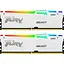 Модуль пам'яті для комп'ютера DDR5 32GB (2x16GB) 5600 MHz FURY Beast White RGB Kingston Fury (ex.HyperX) (KF556C36BWEAK2-32) - мініатюра 1