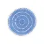 Рушник Barine Pestemal - Swirl Roundie 150x150 Blue - мініатюра 1