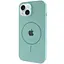 Чехол Silicone Case Full Protective AA with MagSafe для Apple iPhone 14 Plus 6.7 Бирюзовый/Light Turquoise - миниатюра 1