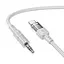 Аудиоадаптер Hoco UPA27 Spirit transparent digital audio conversion cable Type-C 1.2 м серый - миниатюра 3