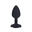 Анальна пробка класична силіконова у формі троянди 95 мм чорна - мініатюра 1