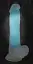 Фаллоимитатор Glow in the Dark Silicone Dildo 20.5 см голубой - миниатюра 5